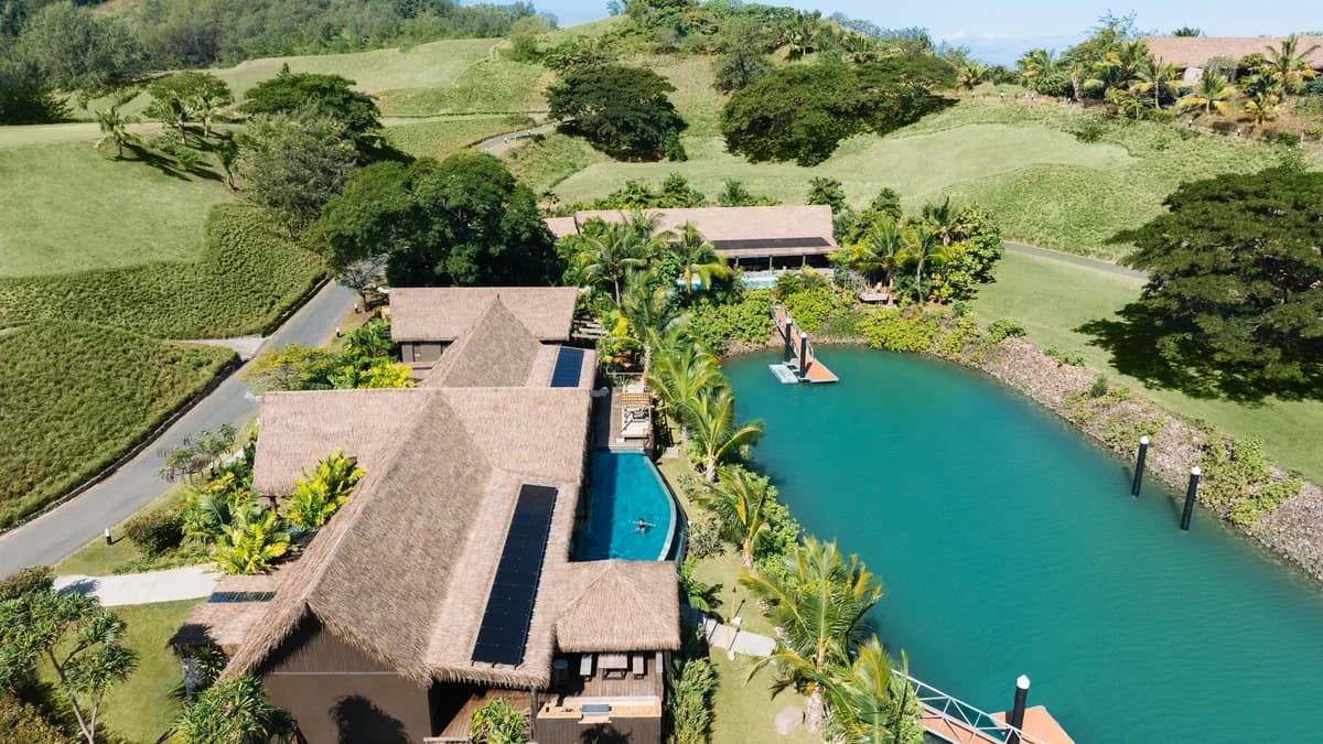 A waterfront residence at Six Senses Fiji